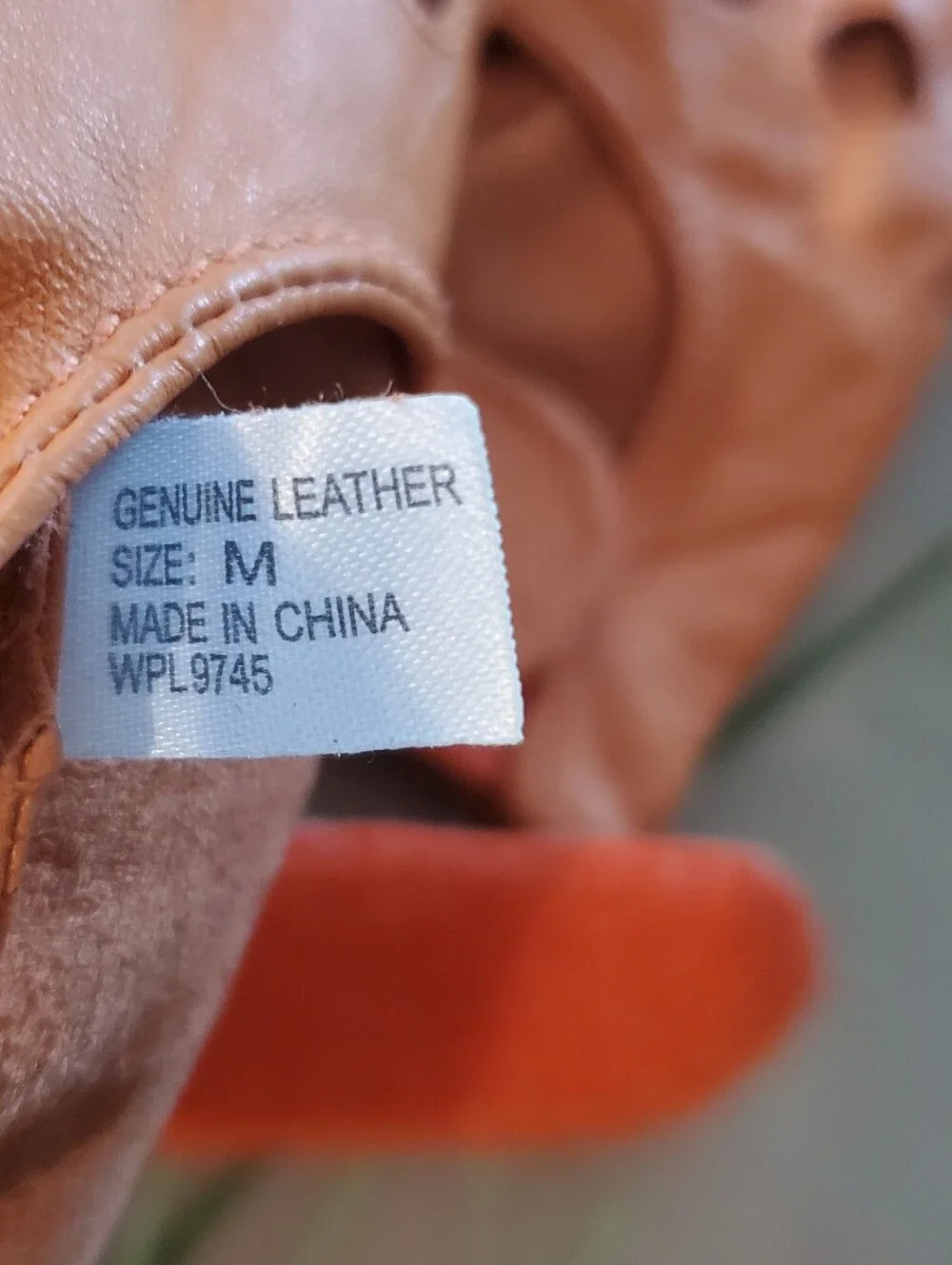 Vintage 90's Leather Driving Gloves - Orange